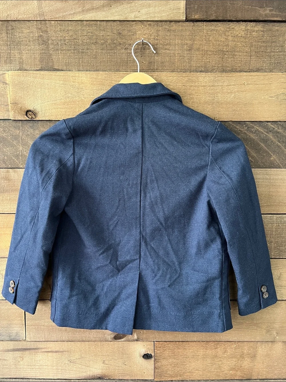 Old Navy Boys Twill Blazer Jacket in Navy Blue Size Small (6-7)